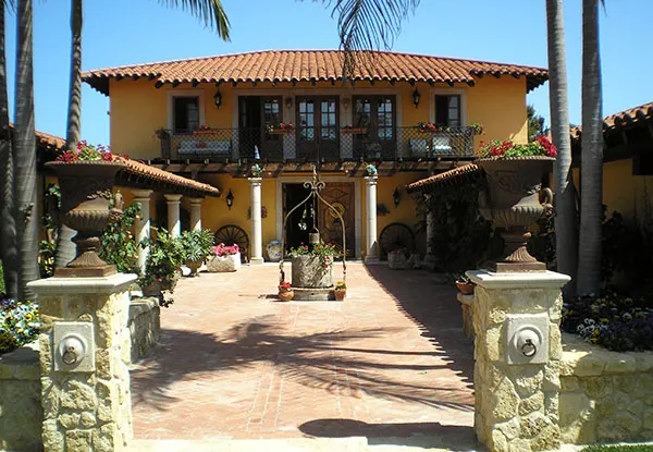 Brick Entryway & Stone Pillars throughout Del Mar, CA